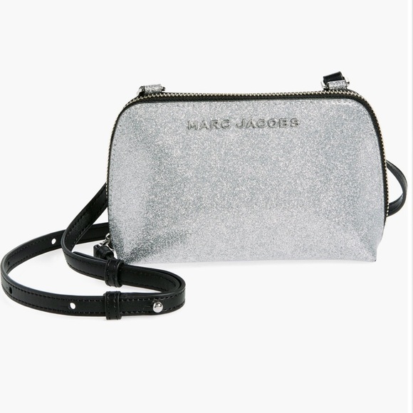 Marc Jacob’s Logo glitter small crossbody leather bag - Picture 2 of 5